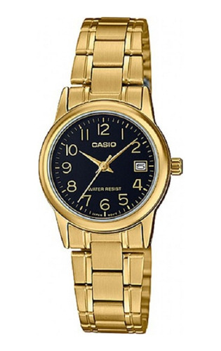 Relógio Feminino Casio Ltp-v002g 1bu Dourado Analógico