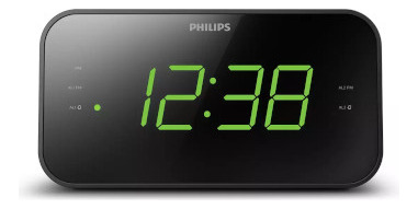 Radio Reloj Despertador Philips Panel Led Fm Alarma Diginet