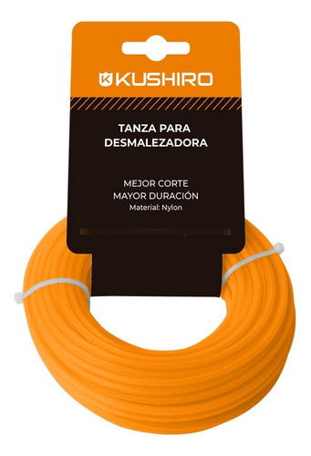 Tanza Para Desmalezadora 2.5mm X 15mts. Cuadrada Kushiro