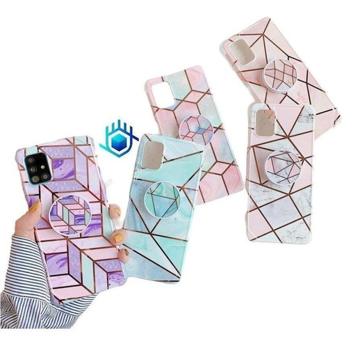 Funda Premium Para iPhone Geometria Mujer Reforzada Fuerte