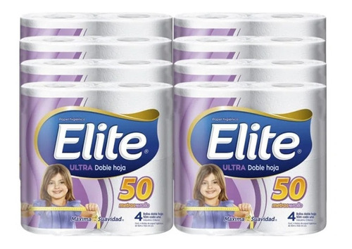 Papel Higiénico Elite - Doble Hoja Ultra - 50mts 32 Rollos 