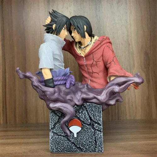 Figura De Acción De 17 Cm De Naruto Brotherly Uchiha Sasuke