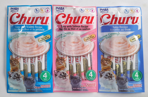Churu Sabores Mixtos 8 Pzs Atun Salmon Cayo De Hacha Camaron