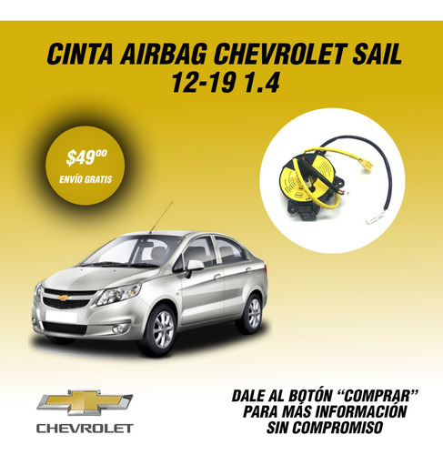 Cinta De Airbag Chevrolet Sail 12-19 1.4