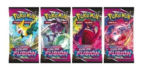 Sobre 10 Cartas Pokémon Golpe Fusión En Español