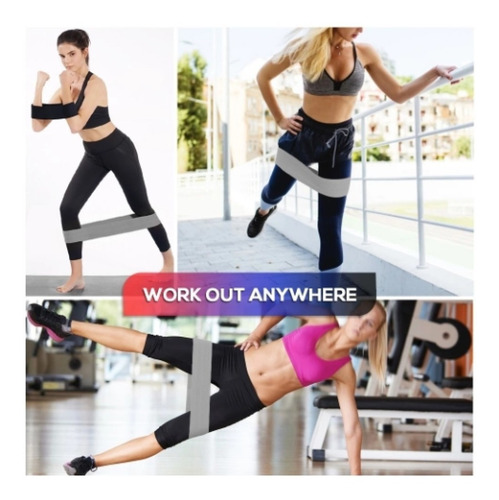3pzs Bandas Elasticas Ligas Resistencia Pilates Gym Fitness