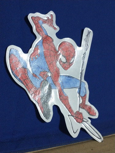 Sticker Casero Spiderman Bootleg (Usado)
