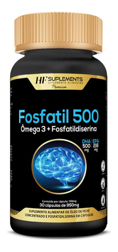 Fosfatil 500 Omega 3 + Fosfatidilserina 30caps Hf Suplements