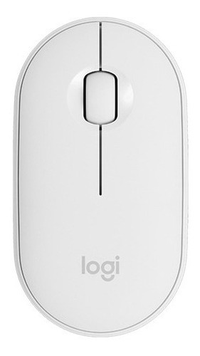 Mouse Inalámbrico Logitech  Pebble M350 Blanco Crudo