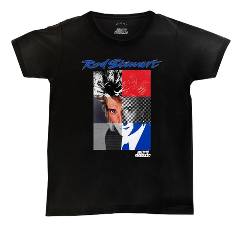 Rod Stewart Tour 1984 - Remera 100 % Algodón 