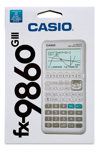Calculadora Científica Casio Com 2900 Funções Fx-9860 Giii Cor Branco/gelo
