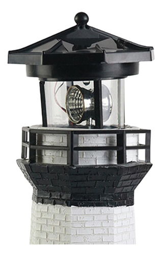Faro Solar De Jardín Con Luz Giratoria Para Exteriores