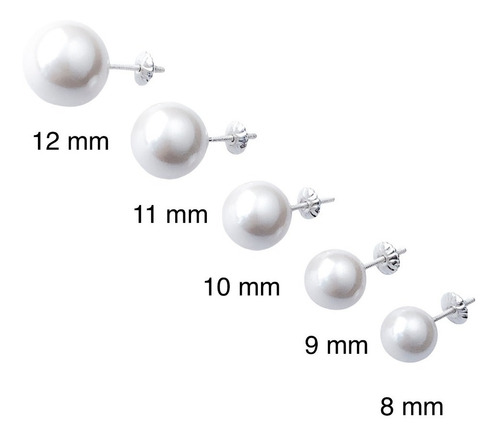 Aros Perla Rosca Y Tuerca 5 Mm Plata 925 (ma5)
