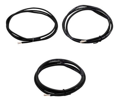 1 Metro De Cable De Silicona Calibre 12 Awg Flexible Negro