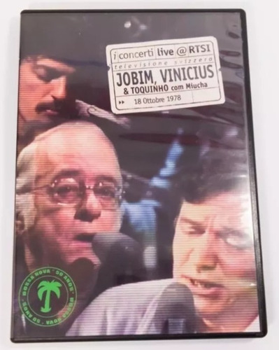 Dvd Jobim, Vinicius E Toquinho Com Miucha Original