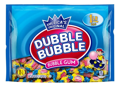 Dubble Bubble Gum Chicles Americanos Sabor Original 453 Gr