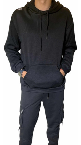 Hoodie Con Capucha Para Hombres Zen Deportivo Casual