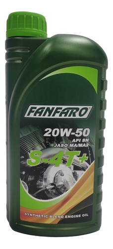 Fanfaro Semi Sintetico Aceite Para Motos S-4t+ Sae 20w-5 ...