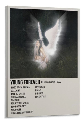 Young Forever Nessa Barrett, Estilo Marco, 24 X 36 Pulgadas