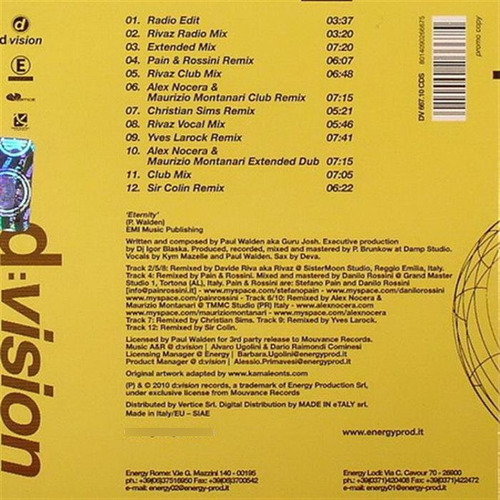 Cd Eternity (guru Josh) Estándar