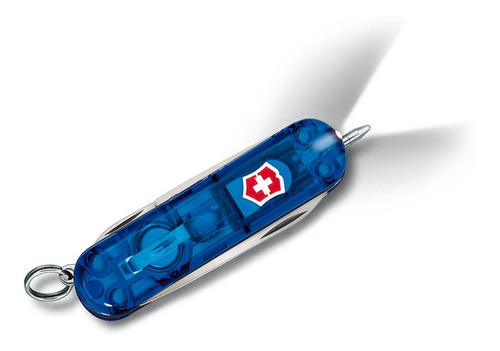 Navaja Signature Lite Color Azul TraslĂșcido Victorinox