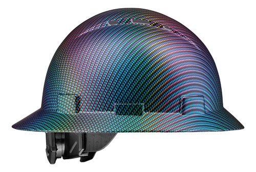 Full Brim Vented Osha Construction Hard Hat, Carbon Fiber Op