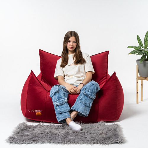 Puff Fiaca Sillon Dubai (ecocuero ) G Y G Fiacas A Eleccion