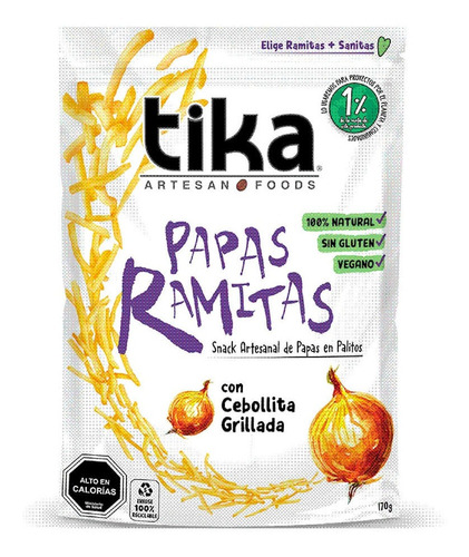 Papas Ramitas Tika Con Cebolla Grillada 170 G