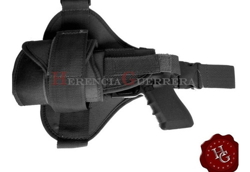 Imagen 4 de 7 de Muslera Linterna Láser Coihue Táctica Universal Negra Zurda