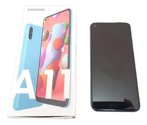 Samsung Galaxy A11 64gb Azul Impecável Caixa E Manual Azul (Usado)