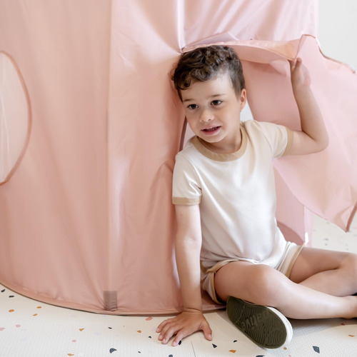 Kids Play Tent 3 Sprouts Sustainable Recycled Fabric Blue