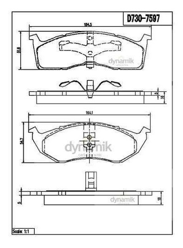 Balatas Delantera Chrysler Grand Voyager 1996-2000 Severe D.