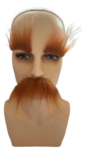 Bigote Y Cejas Falsos, Facial Divertido Para Disfraz De