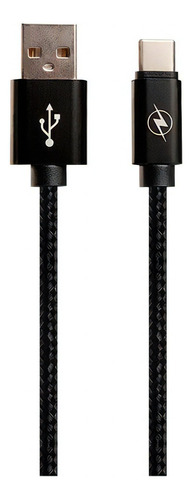 Cable Usb M A Usb Tipo C M Noganet Aluminium 2m Mallado Negr