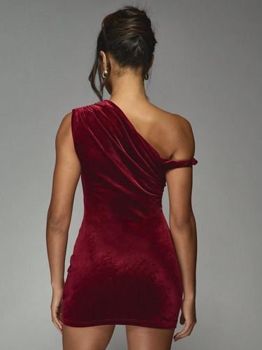 Shein Mujer Vestido Asimetrico Chic Mini Importado Invierno