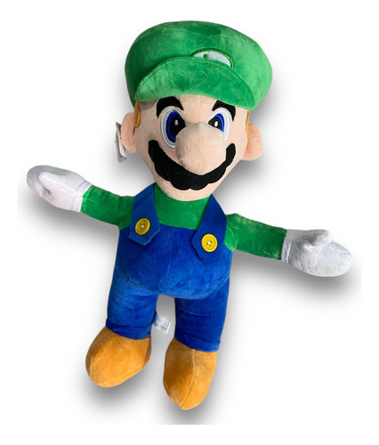 Peluche Mario Bros Luigi 43 Cm Pelicula Videojuego Nintendo