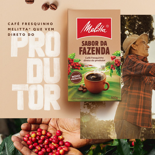 Café Melitta Sabor Da Fazenda 500g - 4 Unidades Brasil