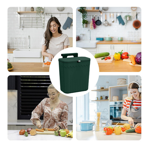 Contenedor De Abono Para Cocina Bote De Basura Para Encimera