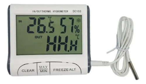 Higrômetro Termômetro Digital Sensor Externo Mede Umidade
