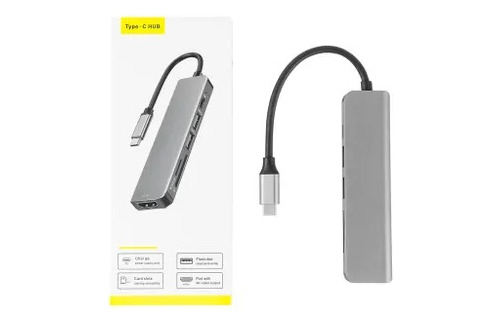 Hub Usb-c 3.0 Multipuerto 6 En 1 Hdmi 4k Sd Macbook Proair P