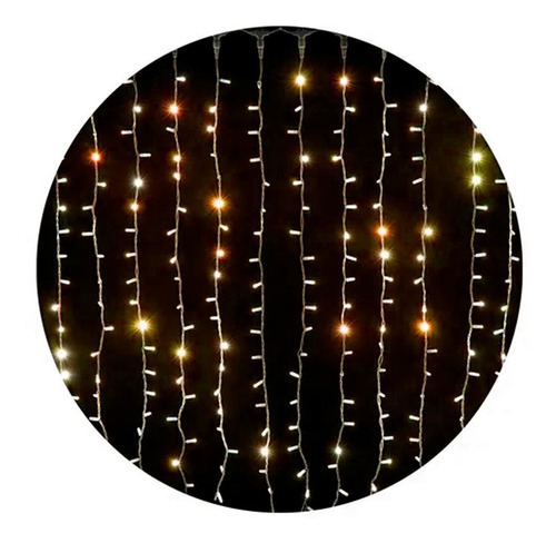 Cortina Led 320 Luces Efecto Cascada Decorativa 3 X 3 Mts