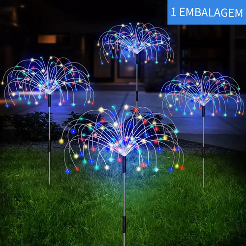 Para 2 Luces Solares Impermeables Para Fuegos Artificiales