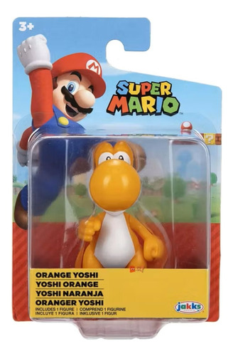 Figura Super Mario Yoshi Naranja Envio Gratis