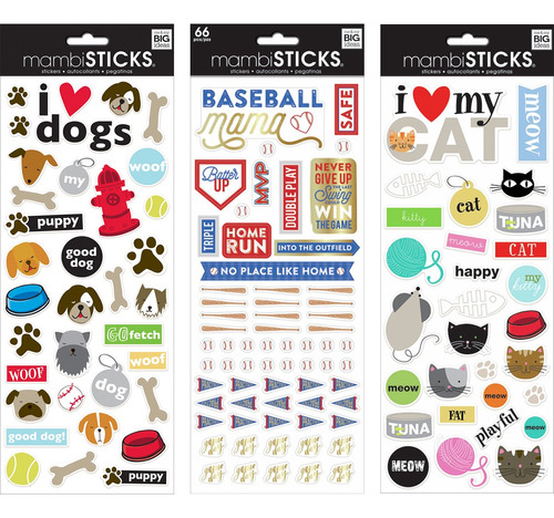 Etiquetas Adhesivas Planilla Stickers Happy Planner Pegatina Color Beisbol