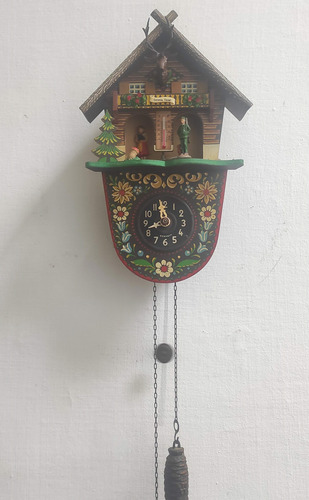 Reloj Cucú Higrómetro Wheaterhouse Toggili Cazador Selva Neg