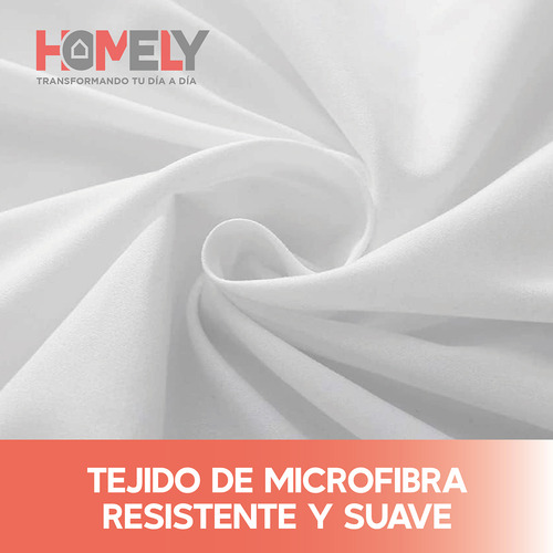 Juego de sabanas King Homely 100 GSM Suave 4 Piezas Microfibra Suave