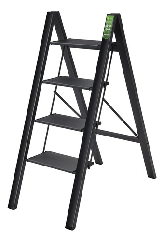 Rikade - Escalera Plegable Con Pedal Antideslizante Ancho, E