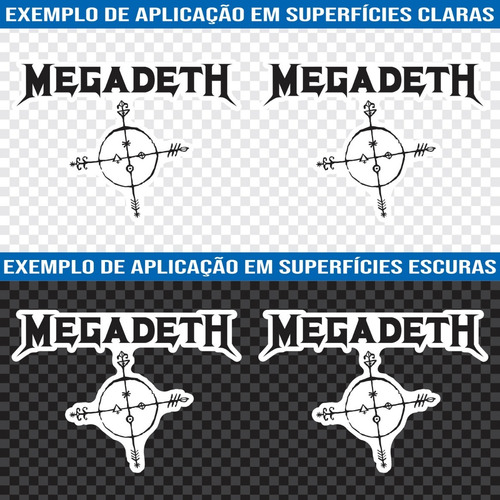 Megadeth - 4 Adesivos - Pt-000179