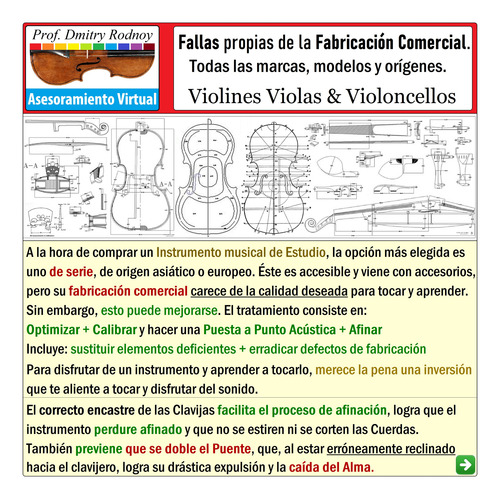 Viola - Reparación Afinación - Luthier - Prof. Dmitry Rodnoy (Usado)