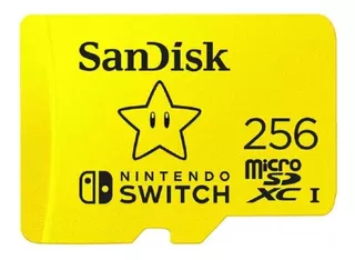 Memoria Sandisk Micro Sd 256gb Nintendo Switch Sdsqxao-256g-